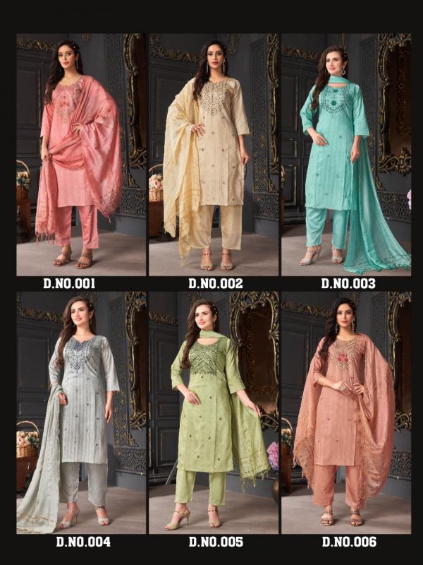 Heritage Libas Chanderi silk Designer Exclusive Readymade Suit